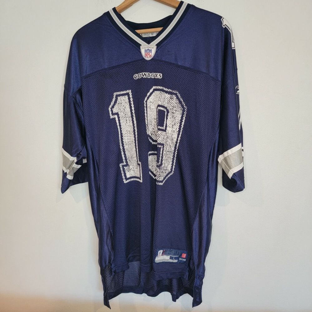 Reebok Miles Austin Dallas Cowboys NFL #19 Authentic Jersey Mens Size Large Sewn